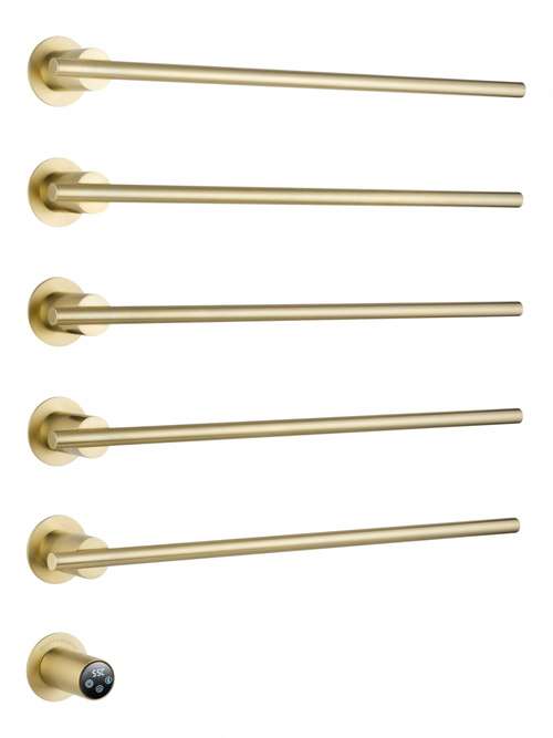 Полотенцесушитель электрический встраиваемый WONZON & WOGHAND DORTMUND, Брашированное золото (WW-A365-BG)
