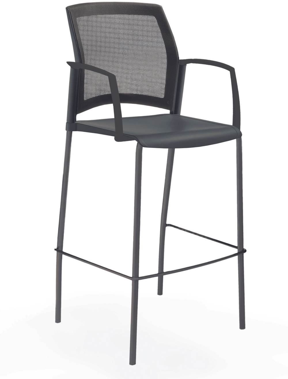 Rewind стул барный со спинкой-сеткой