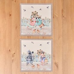 КОМПЛЕКТ САЛФЕТОК 2ШТ "ПРОМЕНАД"40Х40 СМ ,БЕЖЕВЫЙ, 100% ХЛОПОК,ТВИЛ