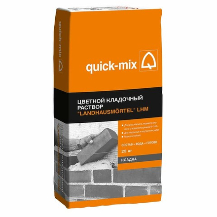 Quick-Mix LHM we - Цветной кладочный раствор, белый, 25 кг
