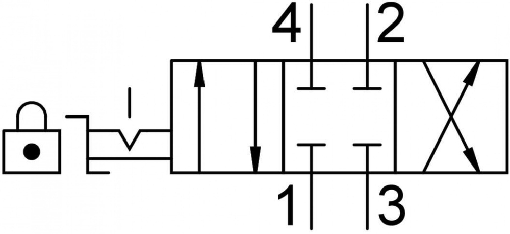 VHER-P-H-B43C-B-G12 Распределитель с ручным управлением