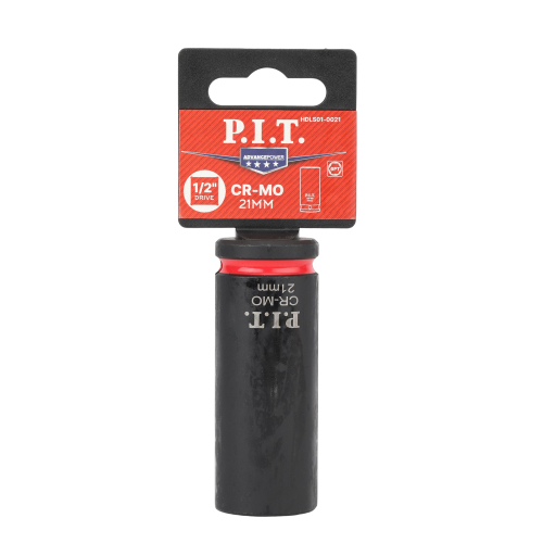 Головка торцевая ударная P.I.T. ADVANCE HDLS01-0021 (HEX 21мм, 1/2", макс. 370Нм, 52х78мм, 42CrMo)