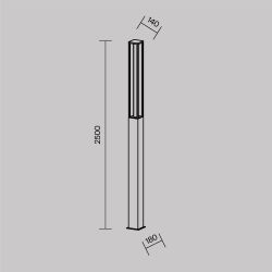 Уличный ландшафтный светодиодный светильник Maytoni   O480FL-L25B3K