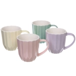 Кружка керамическая 360мл «Грани», микс цветов