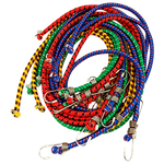 Жгут для Фиксации инвентаря Резиновый с крючками 10х1000мм 1шт Цвет Ассорти ( стяжка для груза )