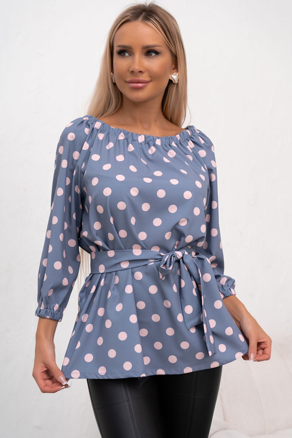 Блуза Романтичная особа (горошек) Б11-156 Nikol