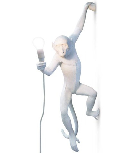 Wall design lamp  MONKEY by Seletti (White)