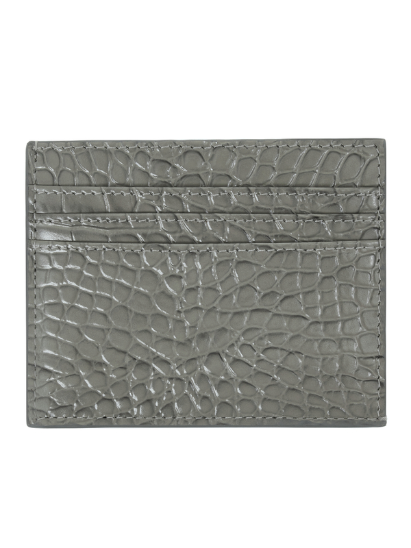 Картхолдер METROPOLITAN CROCO серого цвета