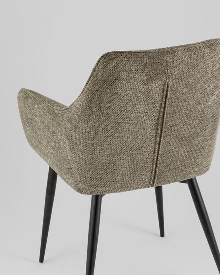 Стул обеденный Adam рогожка серо-зеленый