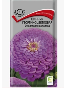 Цинния георгиноцветковая Фиолетовая королева 0,4гр.