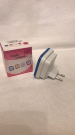 Ночник светодиодный Квадрат с датчиком освещенности синий