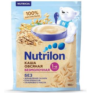 КАША NUTRILON БЕЗМОЛОЧНАЯ ОВСЯНАЯ 180ГР