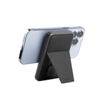 Внешний аккумулятор MagSafe с подставкой Energea MagPac Grip 5K (5000 мА·ч) Беспроводная зарядка: Qi 15 Вт. Проводная зарядка: USB-C. Есть LED-индикация и поддержка PD. Энергоёмкость — 19,25 Вт·ч. Максимальная выходная мощность — 20 Вт