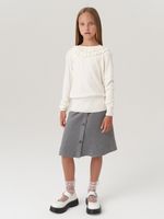 Джемпер школьный для девочки AT997  молочный