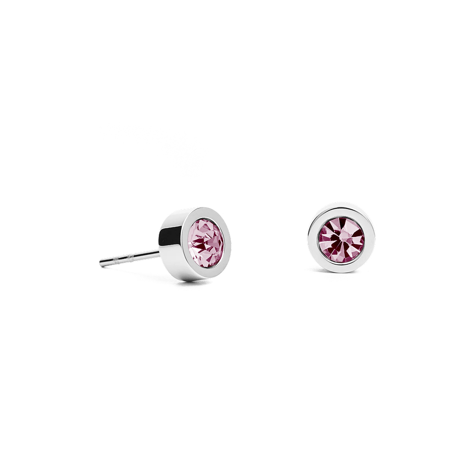 Серьги пусеты Fiore Luna Rhodolite 6х3 мм SWE126 RH S