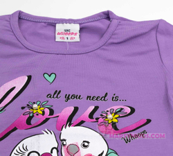 футболка LOVE попугайчики Whoops 4884