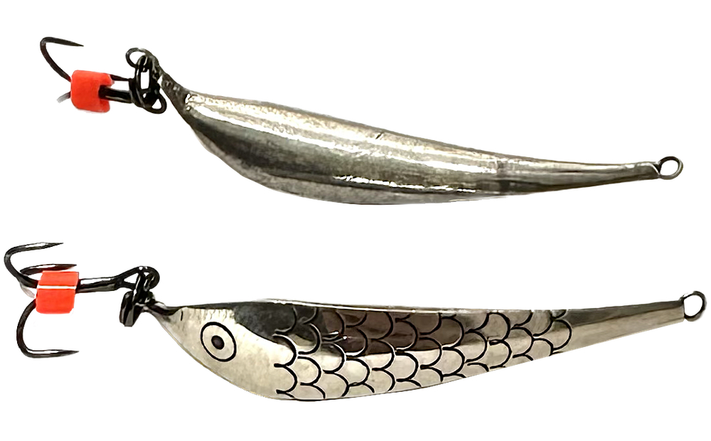 Блесна зимняя Winterlures Серп 35мм ~3.40г Тройник, с чеканкой