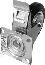 ЗУБР d=160 мм, г/п 145 кг, игольчатый подшипник, поворотное колесо c тормозом резина/металл, Профессионал (30936-160-B)