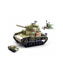 Konstruktor \ Конструктор  Слубан WWII - итальянский танк 2в1