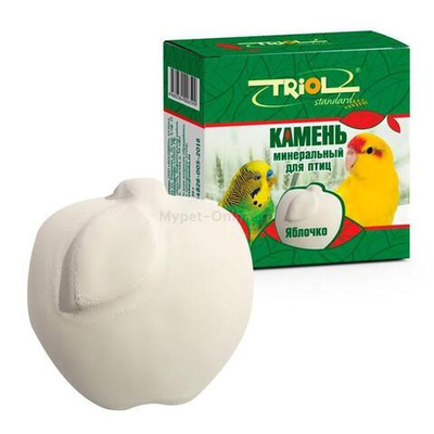 Камень минеральный для птиц "Яблочко", 30г, Triol Standard, Triol