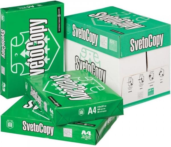 Бумага марки «SvetoCopy» номер 1 в рейтинге лучшей бумаги для принтера!