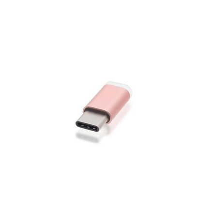 Адаптер-переходник ROSCO Micro-USB to Type-C оптом (арт. ADPT-TYPE-C-MUSB-ROSEGOLD)