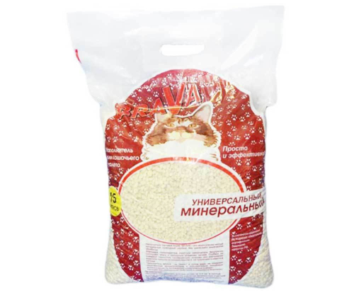 Минеральный наполнитель BraVа для кошачьего туалета, 15 л