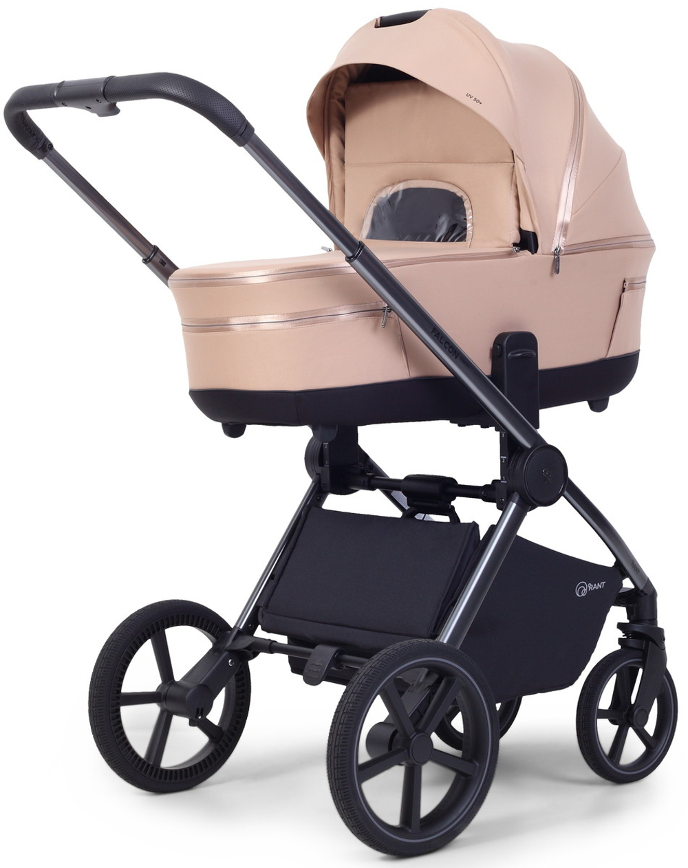 Детская коляска Rant Falcon Soft Therm 3 в 1 с автокреслом Cruise Black Beige