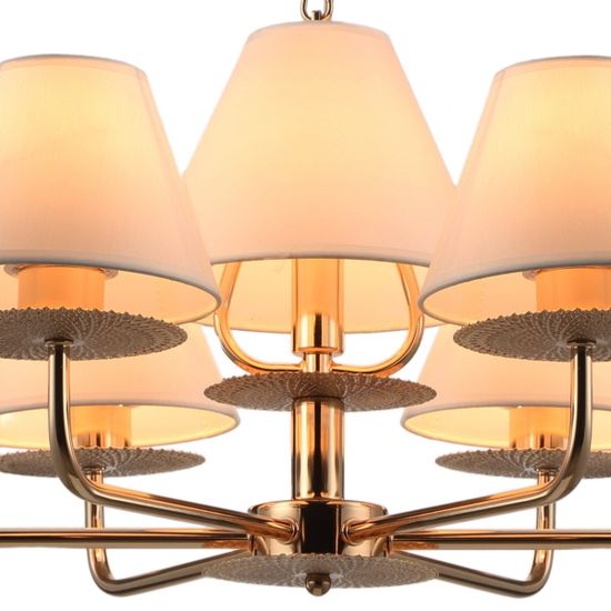 Люстра потолочная ILLUMICO E14  IL6197-6P-17 GD