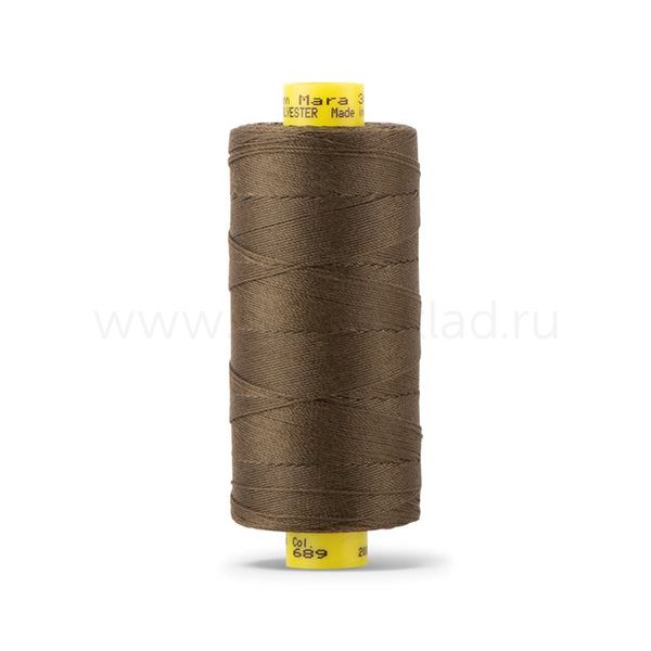 Нитка Gutermann Mara 30 (300 метров), 1 кат., для отстрочки | 689 т.хаки
