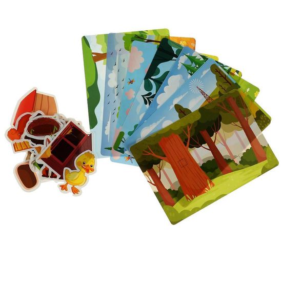 IQ Липучки из пластика. Игра на липучках «Кто где живёт». 230х180х45 мм Умные игры