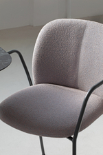 Кресло с обивкой Scab Design Mentha Pop, антрацит, светло-серый