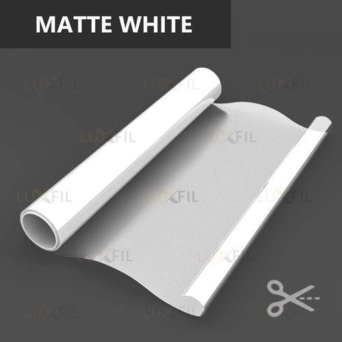 Пленка для окон декоративная MATTE WHITE LUXFIL, на отрез