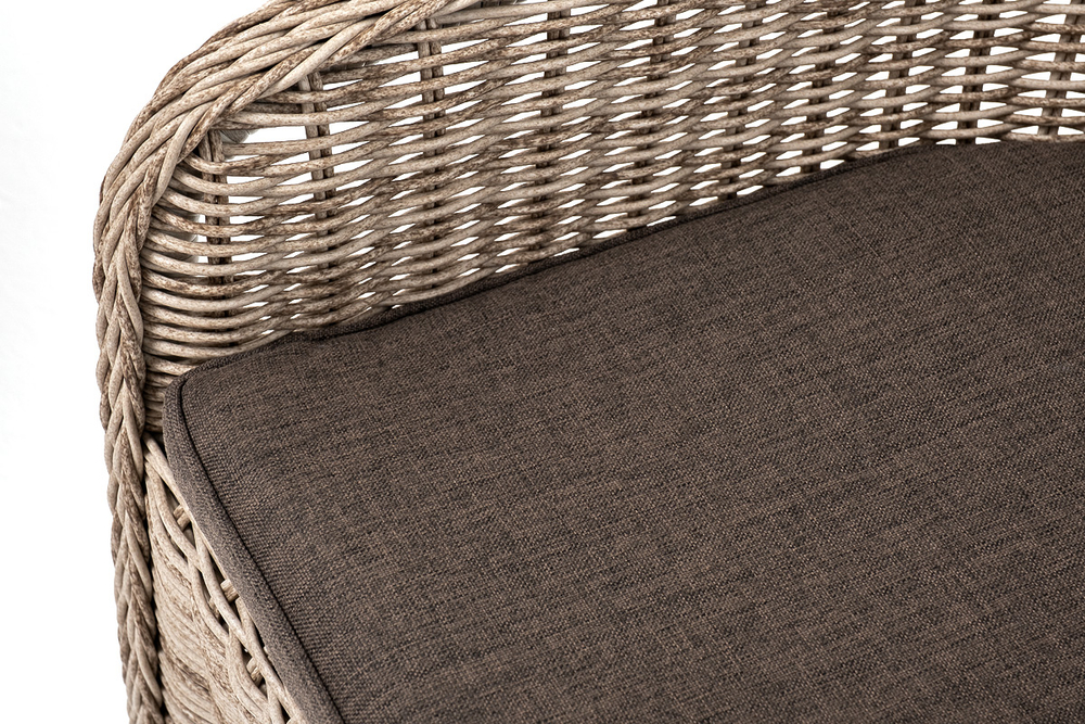 "Эспрессо–80 R" обеденная группа плетеная, цвет бежевый