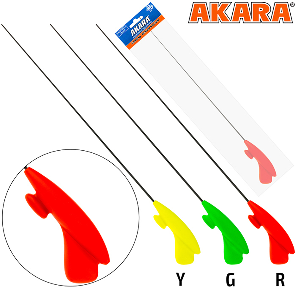 Удочка зимняя Akara Akara Lucky Punch L 377 (2,0-8,0 гр.) Red (хлыст L средний Hi Carbon)