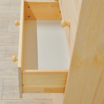 Комод, 62х30х130, Раст, с ящиками, для одежды и игрушек, в прихожую, из массива дерева, IKEA