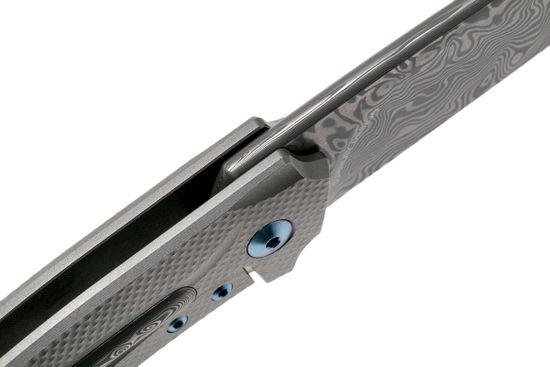 Складной нож MKM "ARVENIS" MKM/FX01 D c клинком из стали Damascus, рукоять титан