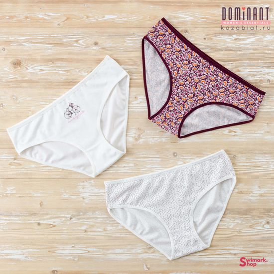 Трусики женские DOMINANT 55000-194, FULL BRIEF, 3 шт. в уп.