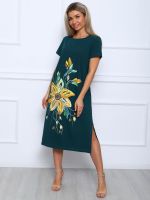 Лили - платье-футболка зеленый Iv-capriz (Акция)