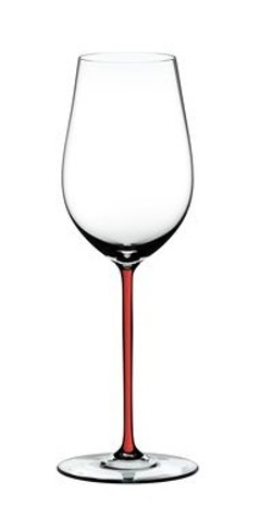 Fatto a Mano - Фужер Riesling/Zinfandel 395 мл хрустальное стекло с красной ножкой (stemglass)
