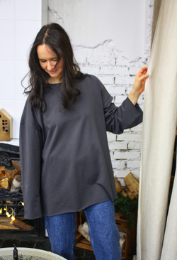 Лонгслив Oversize c принтом