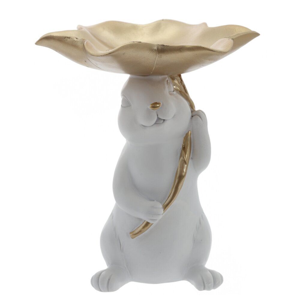 GAEM Фигурка декоративная "Заяц" с подносом, L17,5 W17,5 H20,5 см