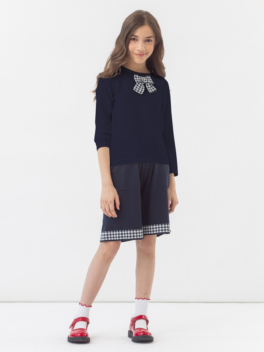 Джемпер синий для девочки арт. АТ824-1