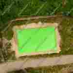 Надувная подушка для установки в грунт «Зелёная долина», 20×10×2,5 м