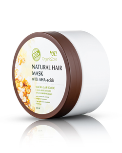 Маска для волос с АНА-кислотами Разглаживающая для гладкости, блеска и упругости волос | Organic Zone