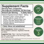 Double Wood Supplements - Digestive Enzymes - 180 x 400 mg capsules
