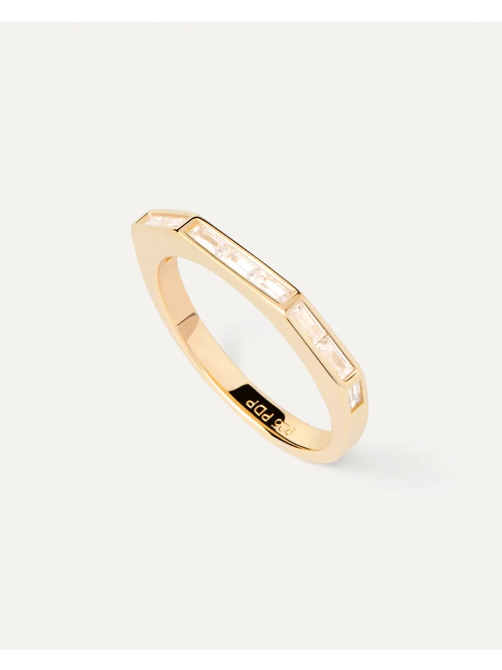 Кольцо женское PDPaola Bari серебро 925 пробы покрытое золотом 750 пробы AN01-A04