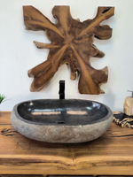 Раковина из речного камня RS-65895 65х40х15 из натурального камня