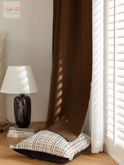 Nemon Blackout (коричневый) Шторы полный блэкаут 100% под лён