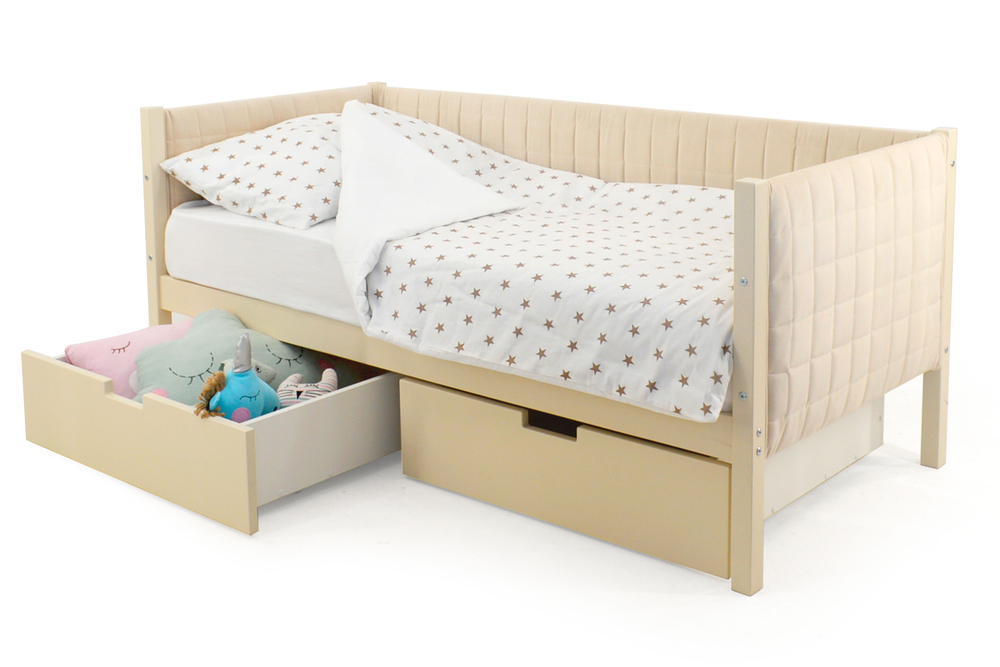 Детская кровать-тахта мягкая Бельмарко Svogen бежевый